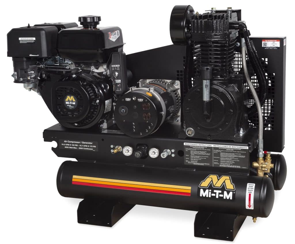 Maximize Productivity with AG2-SM14-08M1E Air Compressor/Generator Combo